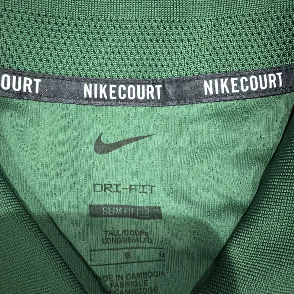 Nike Court Dri-FIT‎ ADV 1/4 Zip Tennis Polo HQ0792-341 Large Tall New $105